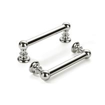 Puxadores para armário khtumeware, kit com 2 peças, furo entre centros de 7,6 cm, níquel