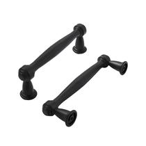 Puxadores para armário khtumeware, kit com 2, preto fosco, 7,6 cm Puxadores para armário khtumeware, kit com 2, preto fosco, 7,6 cm