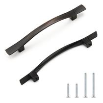 Puxadores para armário Knobonly 96 mm bronze envelhecido, kit com 5 Puxadores para armário Knobonly 96 mm bronze envelhecido, kit com 5