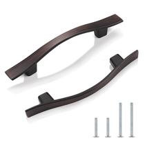 Puxadores para armário Knobonly, kit com 5 unidades, 7,6 cm, bronze envelhecido Puxadores para armário Knobonly, kit com 5 unidades, 7,6 cm, bronze envelhecido
