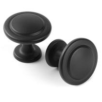 Puxadores para armário KOOFIZO preto fosco 3,2 cm, pacote com 10 Puxadores para armário KOOFIZO preto fosco 3,2 cm, pacote com 10