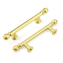 Puxadores para Armário Orger 3 pol. Liga de Zinco Dourado Vintage Kit com 5 Puxadores para Armário Orger 3 pol. Liga de Zinco Dourado Vintage Kit com 5