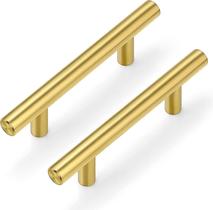 Puxadores para Armário Plustool Latão Escovado Pacote com 30 Unidades 12 cm Puxadores para Armário Plustool Latão Escovado Pacote com 30 Unidades 12 cm