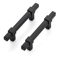 Puxadores para Armário Ravinte Decor 76 mm Preto Fosco em Aço Inoxidável