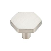 Puxadores para armário Ravinte Decor hexagonais prateados, 3 unidades, 32 mm