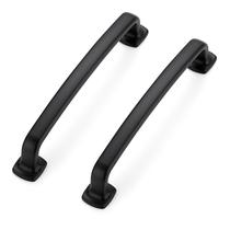 Puxadores para armário Ravinte Decor, kit com 3, preto, liga de zinco, 13 cm Puxadores para armário Ravinte Decor, kit com 3, preto, liga de zinco, 13 cm