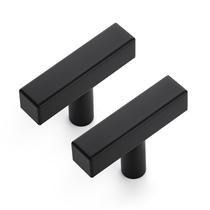 Puxadores para armário Ravinte Hardware, kit com 5, preto fosco, 5 cm Puxadores para armário Ravinte Hardware, kit com 5, preto fosco, 5 cm