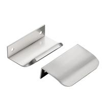 Puxadores para armário Ravinte Hardware, kit com 6, 7,6 cm, prata Puxadores para armário Ravinte Hardware, kit com 6, 7,6 cm, prata
