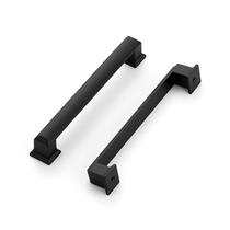 Puxadores para armário Ravinte Hardware preto fosco, furo de 13 cm