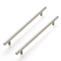 Puxadores para Armário Ravinte Kit com 4 Peças Níquel Escovado 28,8 cm