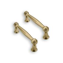 Puxadores para armário ZAUYX, distância entre furos de 3", latão champanhe, kit com 2 Puxadores para armário ZAUYX, distância entre furos de 3", latão champanhe, kit com 2