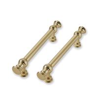Puxadores para gabinete CABDM, kit com 2, distância entre furos de 9,6 cm, bronze Puxadores para gabinete CABDM, kit com 2, distância entre furos de 9,6 cm, bronze