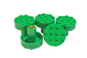 Puxadores para Gaveta Brick Innovations Build-On Verde, ABS, Jogo com 5 Puxadores para Gaveta Brick Innovations Build-On Verde, ABS, Jogo com 5
