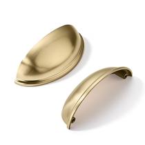 Puxadores para gaveta khtumeware 3,5" em latão escovado, liga de zinco Puxadores para gaveta khtumeware 3,5" em latão escovado, liga de zinco