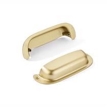 Puxadores para gaveta khtumeware 96 mm dourado escovado, kit com 2 Puxadores para gaveta khtumeware 96 mm dourado escovado, kit com 2