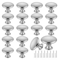 Puxadores para Gaveta Romeda 30 mm Prata em Aço Inoxidável 18 Peças