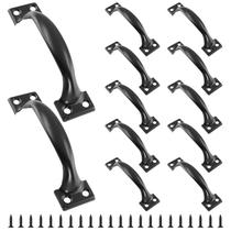 Puxadores para Portão Unlorspy 12 Peças Preto Ferro 14 cm