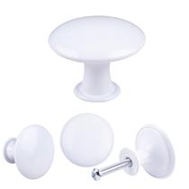 Puxadores Redondos para Armário YOIPE 30 mm Brancos - Kit com 30 Unidades