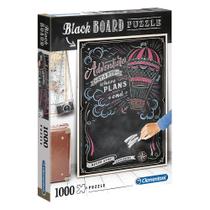 Puzzle 1000 Peças Black Board Viagem - Clementoni - Importado