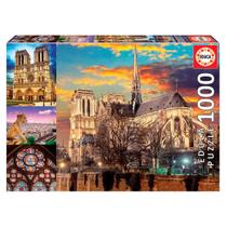 Puzzle 1000 peças Colagem de Notre Dame - Educa - Importado
