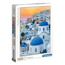 Puzzle 1000 Peças Ilha Santorini - Clementoni - Importado