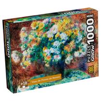 Puzzle 1000 Peças Mini Vaso de Flores de Renoir - Grow Puzzle 1000 Peças Mini Vaso de Flores de Renoir - Grow
