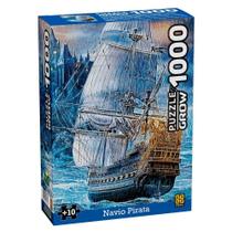 Puzzle 1000 Peças Navio Pirata - Grow