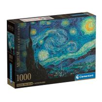Puzzle 1000 Peças Noite Estrelada- Van Gogh - Clementoni 37065 Puzzle 1000 Peças Noite Estrelada- Van Gogh - Clementoni 37065