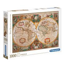 Puzzle 1000 Peças Old Map - Clementoni - Importado - Grow