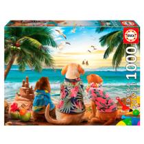 Puzzle 1000 Peças Pets na Praia - Educa 20291