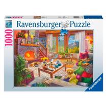 Puzzle 1000 peças Sala Aconchegante - Importado - Ravensburger