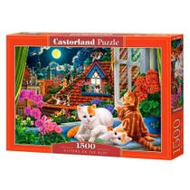 Puzzle 1500 Peças Gatos Na Janela - Imp. Castorland Puzzle 1500 Peças Gatos Na Janela - Imp. Castorland