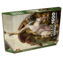 Puzzle 1500 Peças Panorama Criação de Adão - Grow Puzzle 1500 Peças Panorama Criação de Adão - Grow