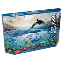 Puzzle 1500 peças Panorama Oceano Azul - Grow