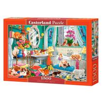 Puzzle 1500 Peças Pets No Banho - Imp. Castorland