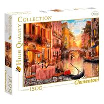 Puzzle 1500 peças Veneza Apaixonante - Clementoni - Importado - Grow