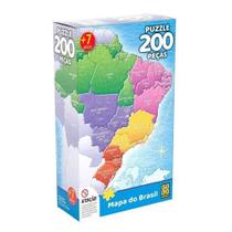 Puzzle 200 peças Mapa do Brasil - Grow