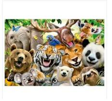 Puzzle 200 peças Selfie Animais