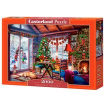 Puzzle 2000 Peças Cabana de Natal - Castorland Importado 2009622
