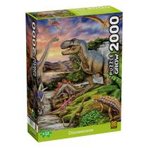Puzzle 2000 peças Dinossauros - Grow