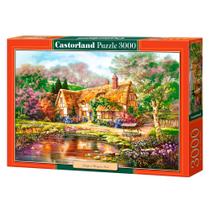 Puzzle 3000 Peças Casa na Floresta - Castorland - Importado 3003652