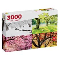 Puzzle 3000 peças Cerejeiras nas Quatro Estações - Grow
