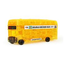 Puzzle 3D Crystal Double Decker Bus Vintage 54 unidades amarelo
