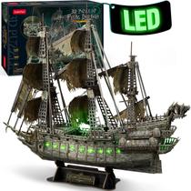 Puzzle 3D CubicFun LED Flying Dutchman 360 peças para adultos Puzzle 3D CubicFun LED Flying Dutchman 360 peças para adultos