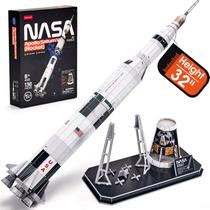 Puzzle 3D CubicFun NASA Apollo Saturn V Space Toy 136 peças