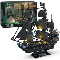 Puzzle 3D CubicFun Queen Anne's Revenge Pirate Ship 340 unidades