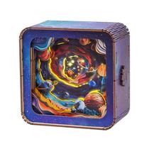 Puzzle 3D Nightlight WOODBESTS Universe com LED para adultos