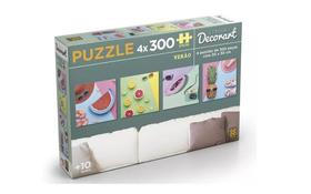 Puzzle 4 x 300 peças Decorart Verão - Grow