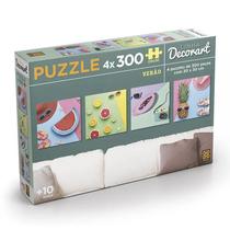 Puzzle 4 x 300 peças Decorart Verão - Grow
