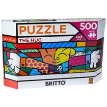Puzzle 500 panorama romero britto - the hug - quebra cabeca - GROW